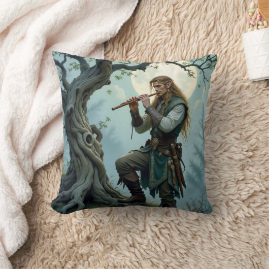 小妖精や小人笛 クッション (ブランケット)