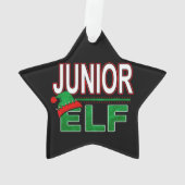 小妖精や小人系 |ジュニア小妖精や小人クリスマスホリデー#TeamElf オーナメント (裏面)