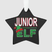 小妖精や小人系 |ジュニア小妖精や小人クリスマスホリデー#TeamElf オーナメント (正面)