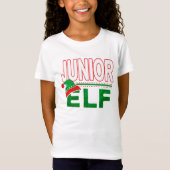 小妖精や小人系 |ジュニア小妖精や小人クリスマスホリデー#TeamElf Tシャツ (正面)