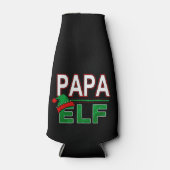 小妖精や小人系 |パパ小妖精や小人クリスマスの休日#TeamElf ボトルクーラー (正面)