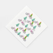 小妖精や小人紙ナプキンズ、メリークリスマスツリー スタンダードランチョンナプキン (角)