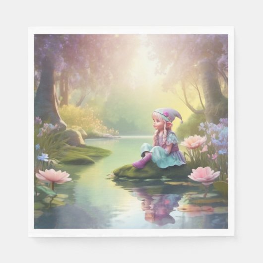 小妖精や小人紙 スタンダードランチョンナプキン (正面)