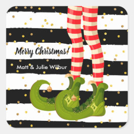 小妖精や小人脚（小） スクエアシール