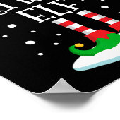 小妖精や小人芸術的クリスマスファミリーマッチングクリスマスAr ポスター (角)