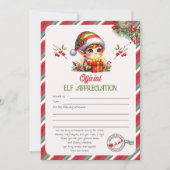 小妖精や小人謝状 招待状 (正面)