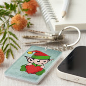 小妖精や小人赤いハート キーホルダー (正面右)