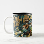 小妖精や小人遊ズ・リュート・イン・ザ・フォレスト ツートーンマグカップ (左)