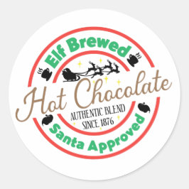小妖精や小人醸造ホットチョコレート ラウンドシール