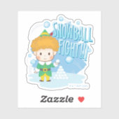 小妖精や小人雪合戦に相乗り！ シール (シート)