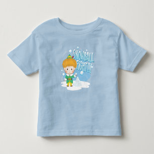 小妖精や小人雪合戦に相乗り! トドラーTシャツ