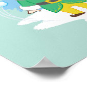 小妖精や小人雪合戦に相乗り！ ポスター (角)