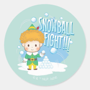 小妖精や小人雪合戦に相乗り! ラウンドシール