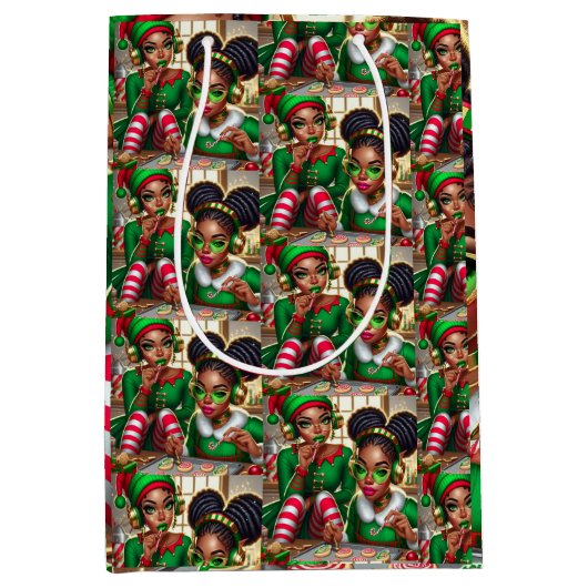 小妖精や小人食べズグッズ ミディアムペーパーバッグ (正面)