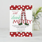 小妖精や小人食べドリンクとBe Meerry Christmasパーティー 招待状 (スタンド正面)