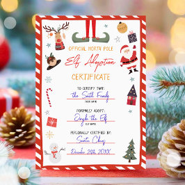 小妖精や小人養子縁組の証明書小妖精や小人クリスマス 招待状