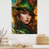 小妖精や小人魔術師 ポスター (キッチン)