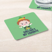 小妖精や小人 |かわいい友だち スクエアペーパーコースター (アングル)