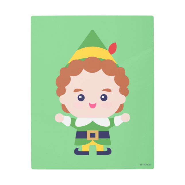 小妖精や小人 |かわいい友だち メタルプリント (正面)