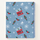 小妖精や小人「くるみ割りの子」冬のパターン ノートブック (裏面)
