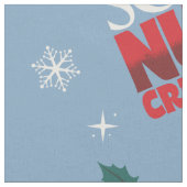 小妖精や小人「くるみ割りの子」冬のパターン ファブリック (クローズアップ)