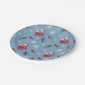 小妖精や小人「くるみ割りの子」冬のパターン ペーパープレート (アングル)