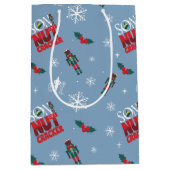 小妖精や小人「くるみ割りの子」冬のパターン ミディアムペーパーバッグ (正面)