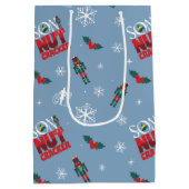 小妖精や小人「くるみ割りの子」冬のパターン ミディアムペーパーバッグ (裏面)