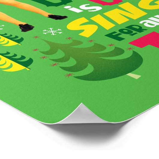 小妖精や小人 |クリスマス応援グラフィック引用文 ポスター (角)