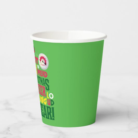 小妖精や小人 |クリスマス応援グラフィック引用文 紙コップ (左)