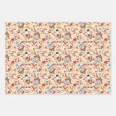 小妖精や小人 |クリスマス応援パターンの折り返しP ラッピングペーパーシート (正面3)