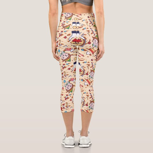 小妖精や小人 |クリスマス応援パターン カプリレギンス (裏面)