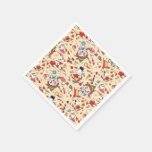 小妖精や小人 |クリスマス応援パターン スタンダードカクテルナプキン (角)