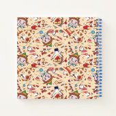 小妖精や小人 |クリスマス応援パターン ノートブック (裏面)