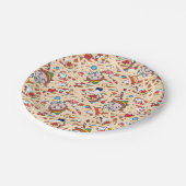 小妖精や小人 |クリスマス応援パターン ペーパープレート (アングル)