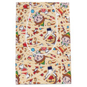 小妖精や小人 |クリスマス応援パターン ミディアムペーパーバッグ (正面)