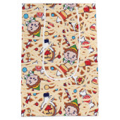 小妖精や小人 |クリスマス応援パターン ミディアムペーパーバッグ (裏面)