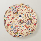 小妖精や小人 |クリスマス応援パターン ラウンドクッション (裏面)