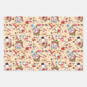 小妖精や小人 |クリスマス応援パターン ラッピングペーパーシート (正面2)