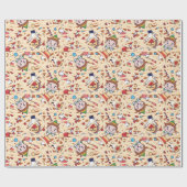 小妖精や小人 |クリスマス応援パターン ラッピングペーパー (フラット)