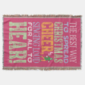 小妖精や小人 |クリスマス応援引用文 スローブランケット (正面)