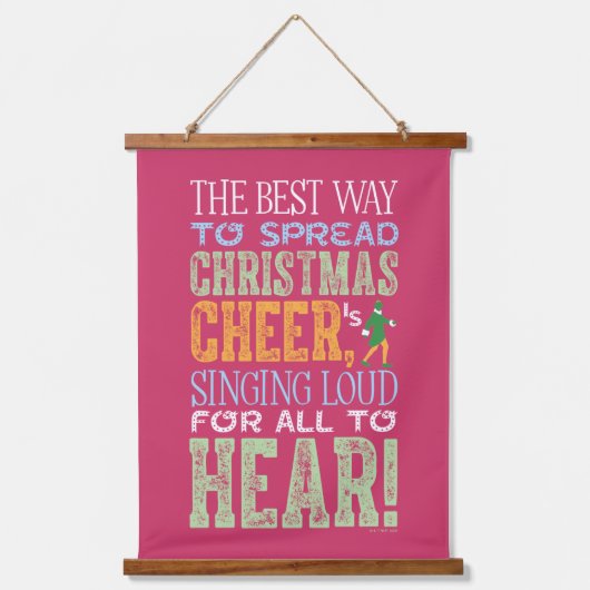 小妖精や小人 |クリスマス応援引用文 吊り下げ型タペストリー (正面)