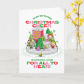 小妖精や小人 |クリスマス最高のを広める方法 カード (黄色い花)