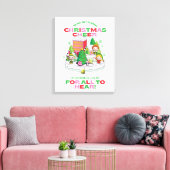 小妖精や小人 |クリスマス最高のを広める方法 キャンバスプリント (インサイチュ (リビング))