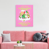 小妖精や小人 |クリスマス最高のを広める方法 キャンバスプリント (インサイチュ (リビング))