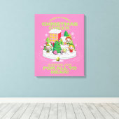 小妖精や小人 |クリスマス最高のを広める方法 キャンバスプリント (インサイチュ (ウッドフロア))