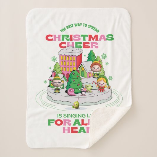 小妖精や小人 |クリスマス最高のを広める方法 シェルパブランケット (正面)