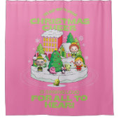 小妖精や小人 |クリスマス最高のを広める方法 シャワーカーテン (正面)