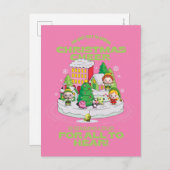 小妖精や小人 |クリスマス最高のを広める方法 ポストカード (正面/裏面)