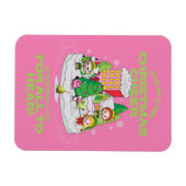 小妖精や小人 |クリスマス最高のを広める方法 マグネット (横)